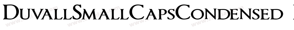 DuvallSmallCapsCondensed Bold字体转换